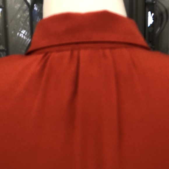 J.O.A. Los Angeles Tambourine Dream Rust Orange Swing Trapeze Dress - Picture 6 of 9